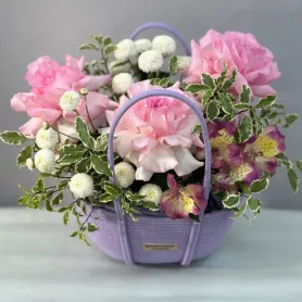 Композиция &laquo;Сиреневый  туман&raquo; от интернет-магазина «Цветочные истории»