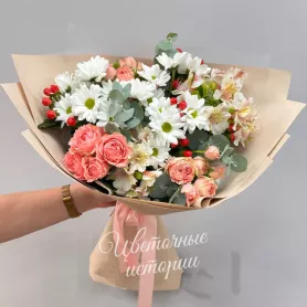 Букет &laquo;Подписка Лето с ромашками&raquo; от интернет-магазина «Цветочные истории»