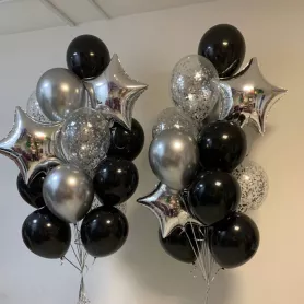 Сет из шаров &laquo;Черное серебро&raquo; от интернет-магазина «Цветочные истории»