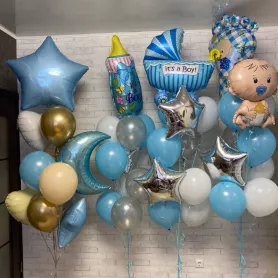 Сет из шаров &laquo;На выписку&raquo; от интернет-магазина «Цветочные истории»