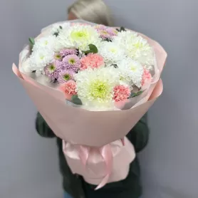 Гармония хризантем от интернет-магазина «Цветочные истории»