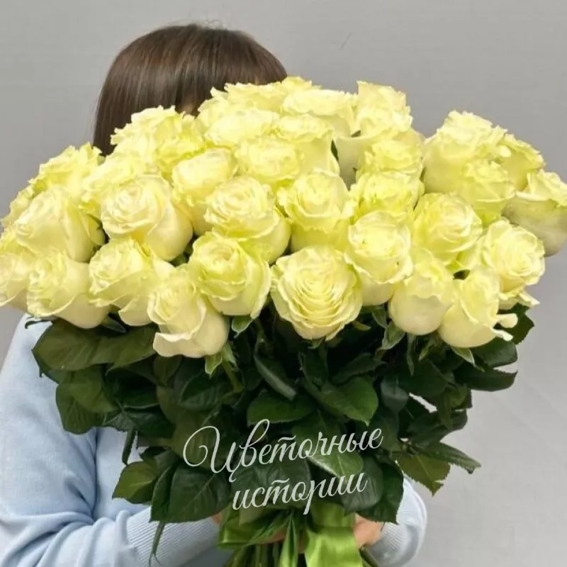 Букет роз &laquo;51 Белая роза&raquo;