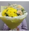 Сборный букет &laquo;Букет Нежность с желтой хризантемой&raquo;
