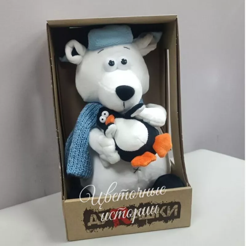 Игрушка мишка с пингвином 1