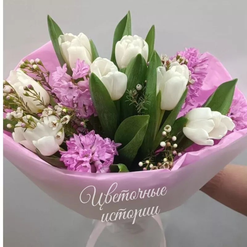 Букет &laquo;Букет с тюльпаном и гиацинтом&raquo; 1