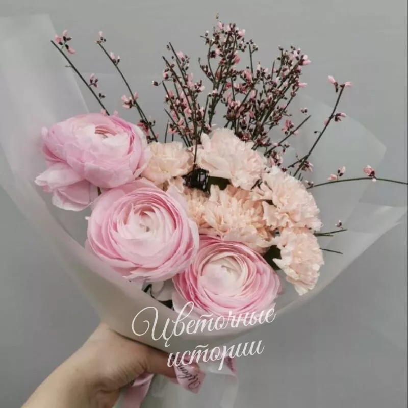 Букет &laquo;Букет с Ранункулюсом Нежность Весны&raquo;