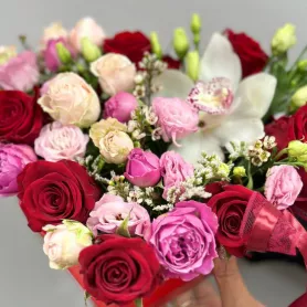 Композиция &laquo;Сердца страсть&raquo; от интернет-магазина «Цветочные истории»