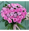 Букет розовых роз «Монобукет роз «Для праздника»»