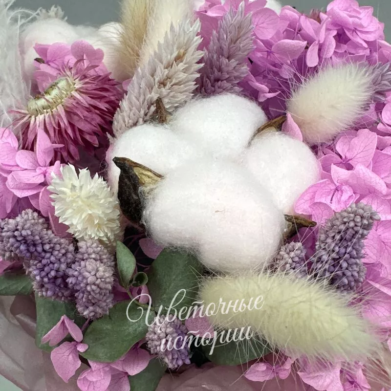 Коробка с сухоцветами  3