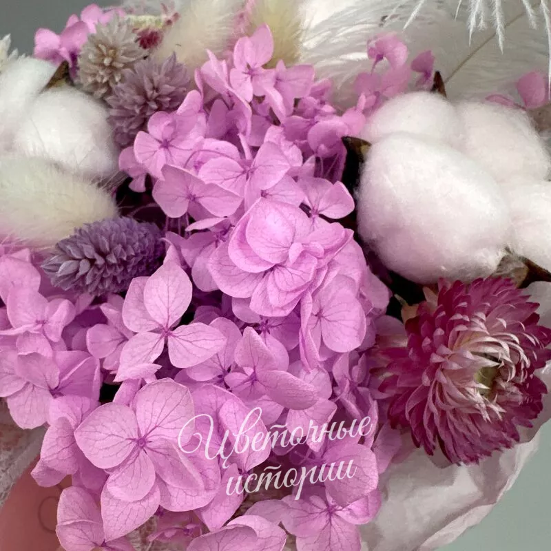 Коробка с сухоцветами  4