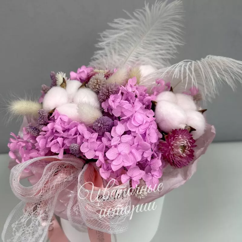 Коробка с сухоцветами  1