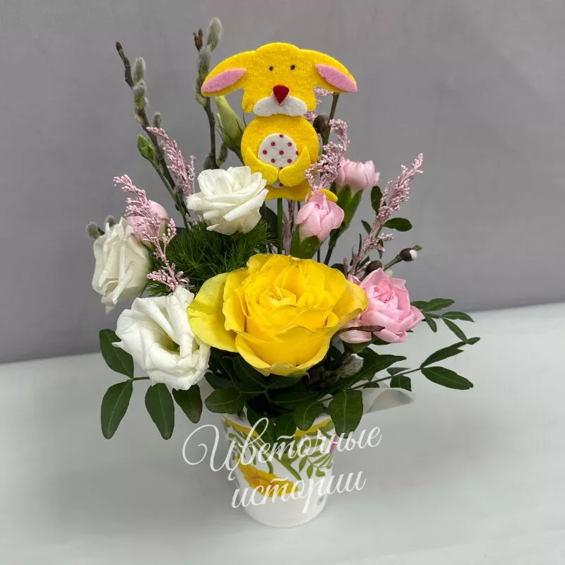 Зайчик в цветах