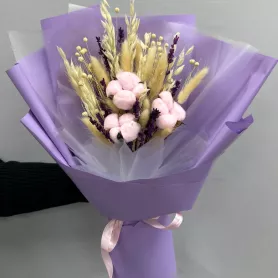 Букет из сухоцветов &laquo;Лавандовый аромат&raquo; от интернет-магазина «Цветочные истории»