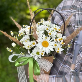 Сумочка ромашек от интернет-магазина «Цветочные истории»