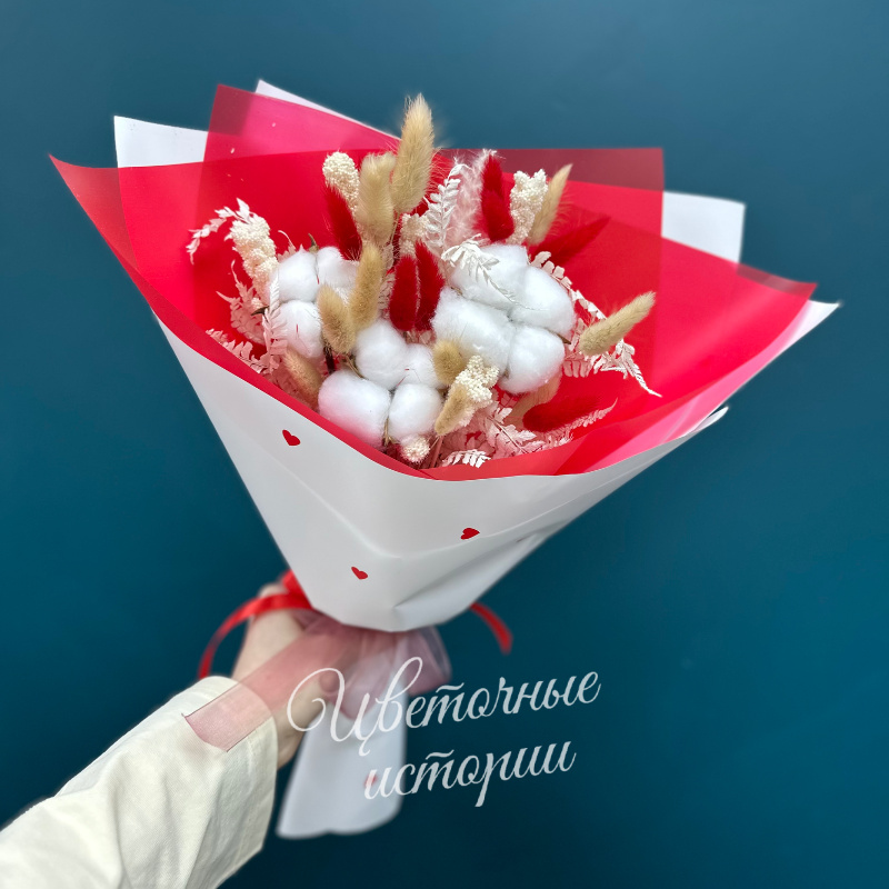 Букет из сухоцветов &laquo;Моё сердце&raquo;