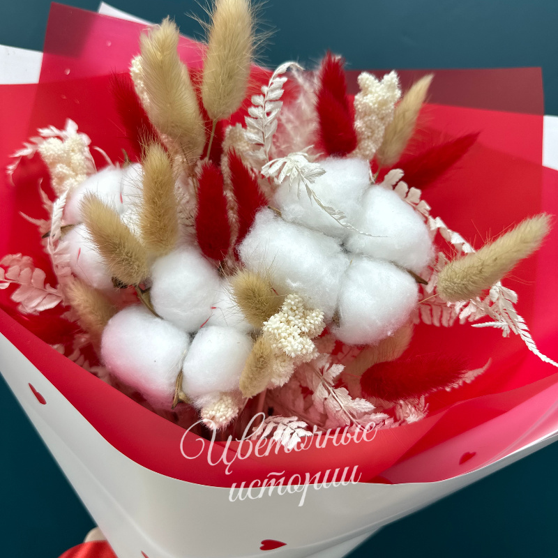 Букет из сухоцветов &laquo;Моё сердце&raquo; 1