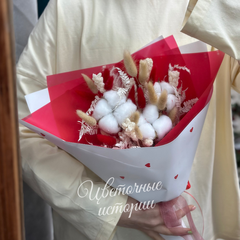 Букет из сухоцветов &laquo;Моё сердце&raquo; 2