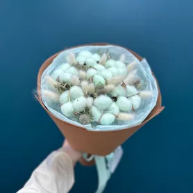 Букет из сухоцветов &laquo;Мятный шоколад&raquo; от интернет-магазина «Цветочные истории»