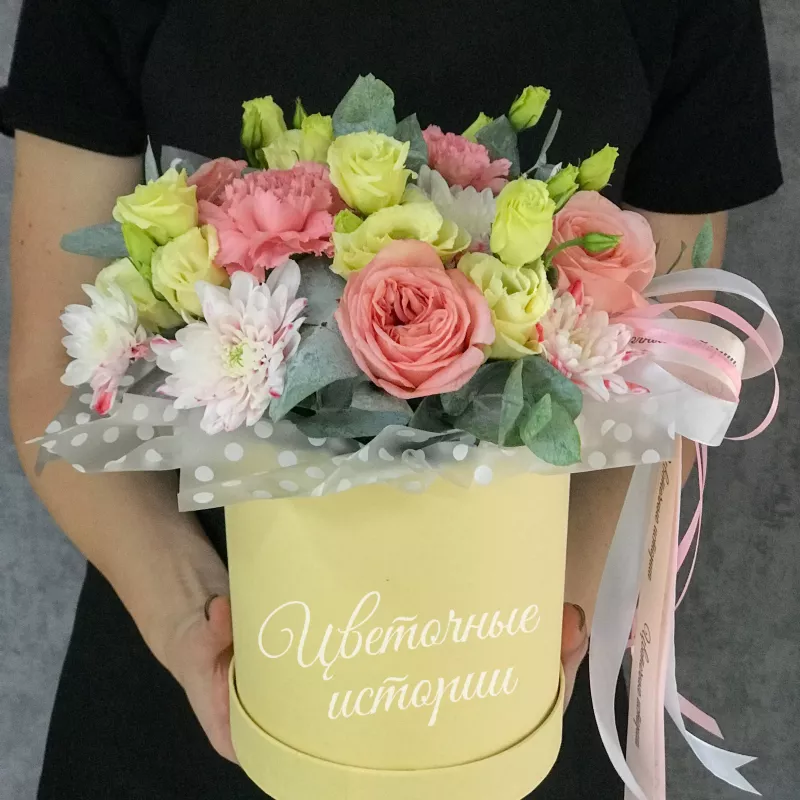 Композиция в коробке &laquo;Первая любовь&raquo;