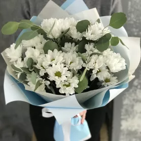 Букет &laquo;Ромашковое поле&raquo; от интернет-магазина «Цветочные истории»