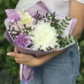 Букет &laquo;Сиреневые сны&raquo; от интернет-магазина «Цветочные истории»