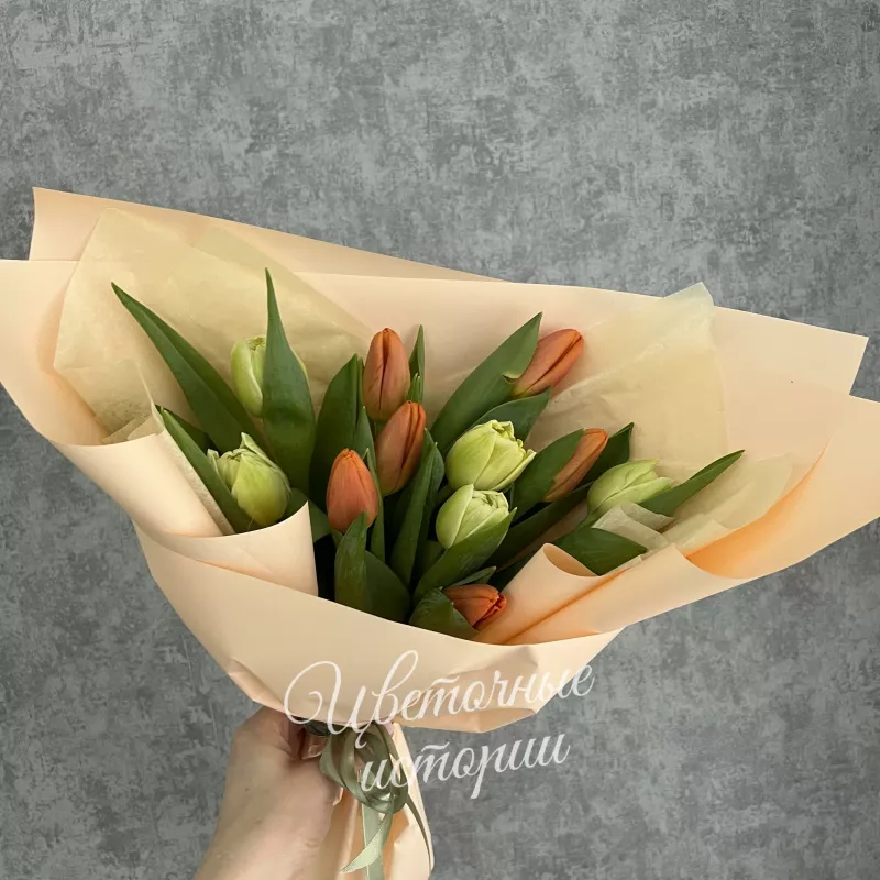 Букет &laquo;Персиковый десерт&raquo;