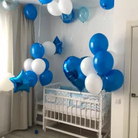 Сет шаров &laquo;С рождением малыша&raquo; от интернет-магазина «Цветочные истории»