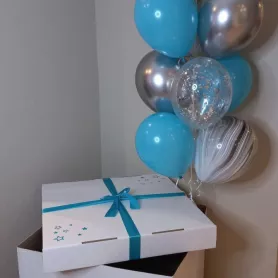 Сет из шаров в коробке &laquo;Сюрприз&raquo; от интернет-магазина «Цветочные истории»