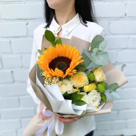 Букет &laquo;Городская осень&raquo; от интернет-магазина «Цветочные истории»