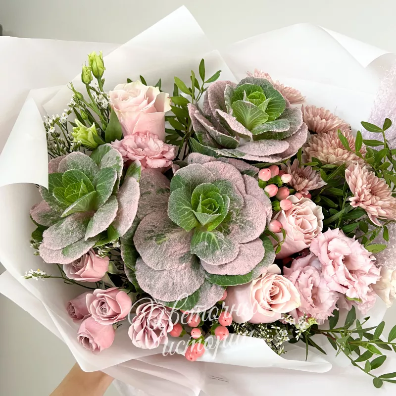 Букет &laquo;Розовый блеск&raquo; 1