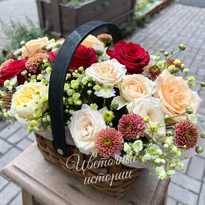 Розы в корзине 2