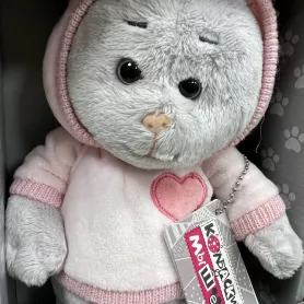 Игрушка Мышель в розовом худи от интернет-магазина «Цветочные истории»