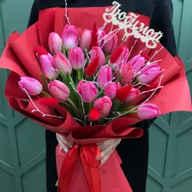 Монобукет &laquo;Фонтан любви&raquo; от интернет-магазина «Цветочные истории»