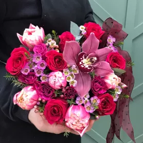 Романтичный Поцелуй от интернет-магазина «Цветочные истории»