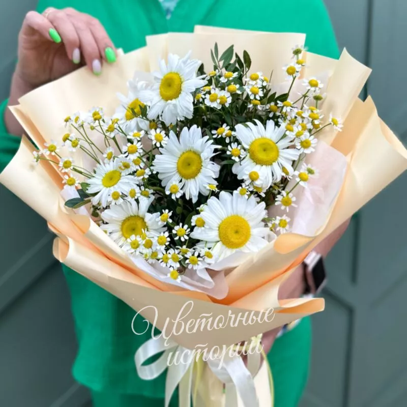 Сборный букет &laquo;Ромашки для любимой&raquo;