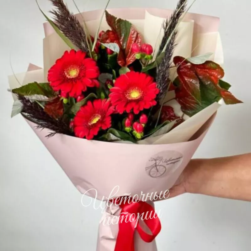 Сборный букет &laquo;Пламя знаний&raquo;