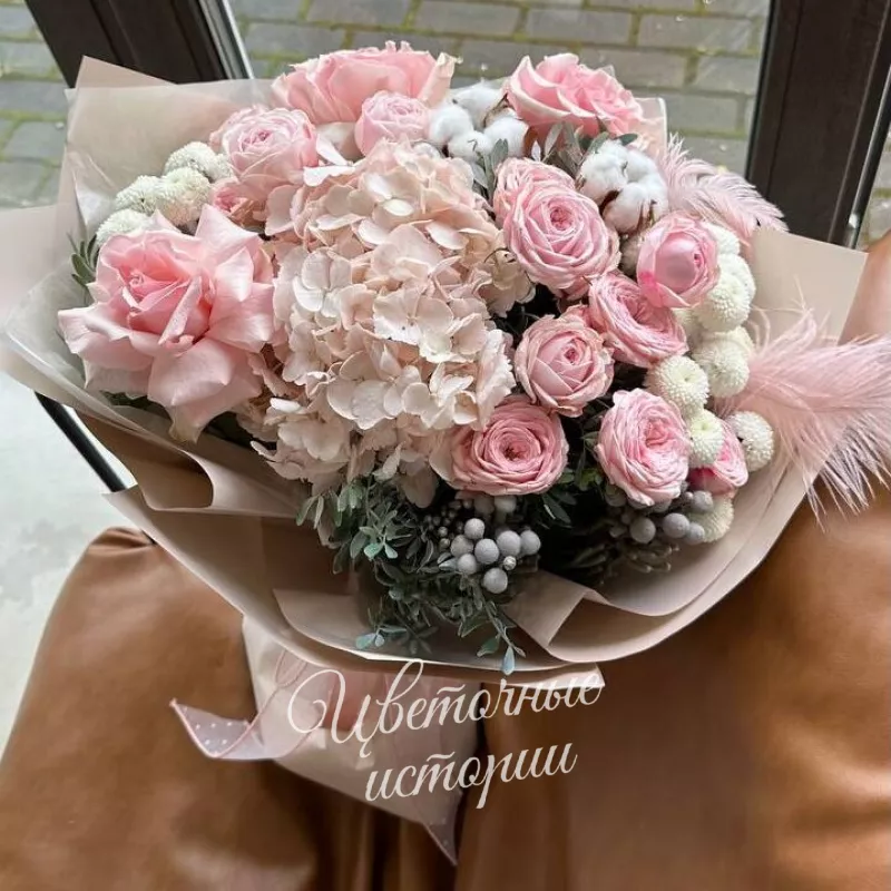Сборный букет &laquo;Розовая гармония&raquo; 1