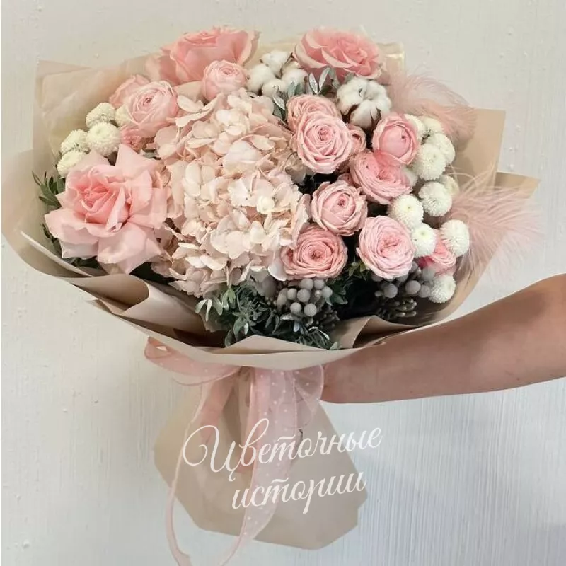 Сборный букет &laquo;Розовая гармония&raquo;