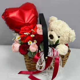 Композиция &laquo;Я люблю тебя!&raquo; от интернет-магазина «Цветочные истории»