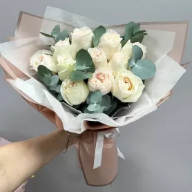 Монобукет &laquo;Романтическое настроение&raquo; от интернет-магазина «Цветочные истории»