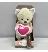 Романтичный котик с розовым сердечком 25 см 