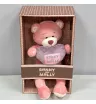 Мишка Молли с сердечком, 21 см 