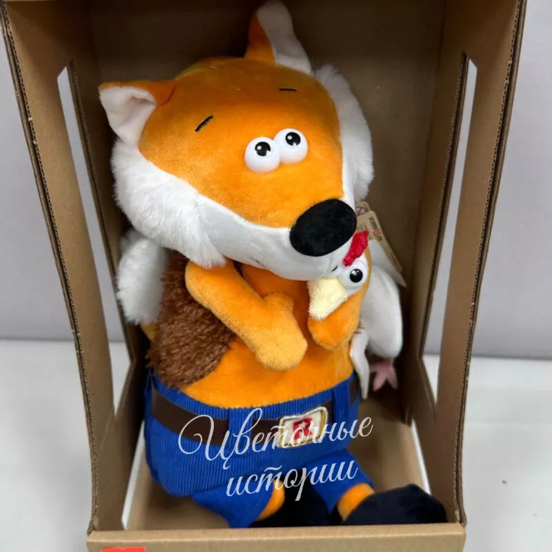 Ловкий лис и курица, 24 см  1