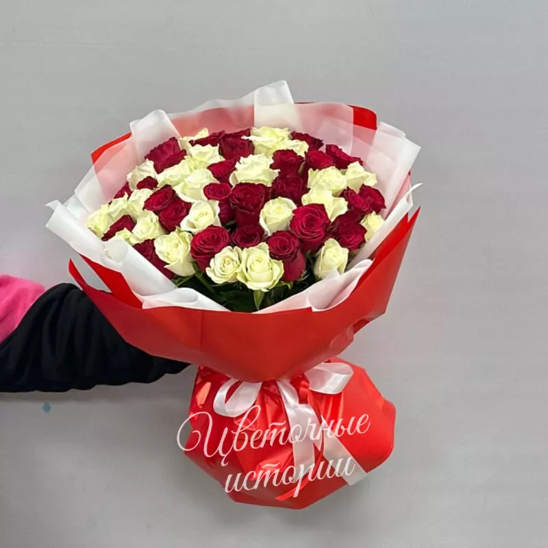 Монобукет &laquo;51 Роза &raquo;